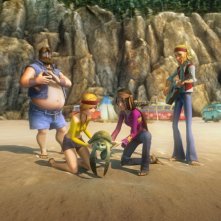 Una gruppo di umani nel film d'animazione Le avventure di Sammy - Il passaggio segreto