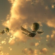 Un momento del film d'animazione Il giro del mondo in 50 anni - 3D