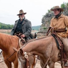 Matt Damon e Jeff Bridges in una scena di True Grit