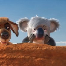 Una coppia di sorpresi animali nel film Animals United