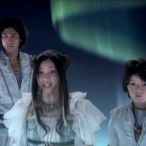 Yû Koyanagi, Tao Tsuchiya e Tatsuomi Hamada in una scena del film Ultraman Zero The Movie: Super Deciding Fight! The Belial Galactic Empire