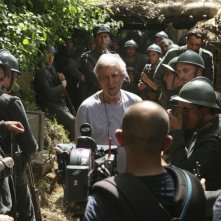 Alberto Sironi sul set della miniserie Eroi per caso