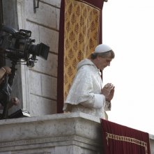 Jeremy Irons in un momento delle riprese della serie The Borgias