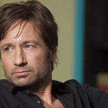 Un primo piano di David Duchovny dall'episodio Exile on Main St., premiere della stagione 4 di Californication