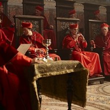 Una scena della serie The Borgias