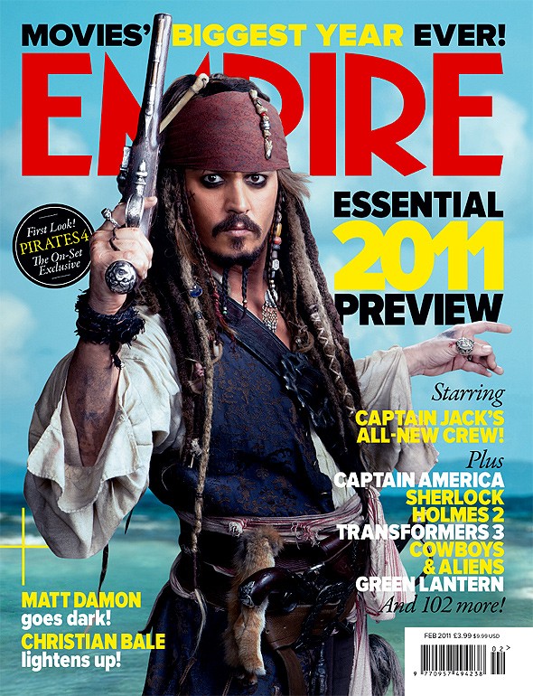 Il Pirata Johnny Depp Sulla Copertina Di Empire Per Promuovere Pirati Dei Caraibi Oltre I Confini De 188221