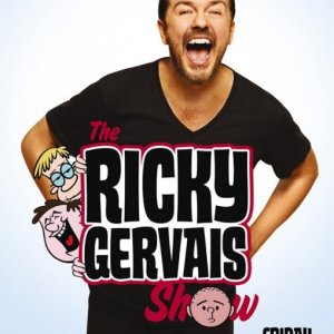 Un poster della stagione 2 di The Ricky Gervais Show.