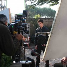 Federico Costantini sul set di Noi due di Massimo Coglitore