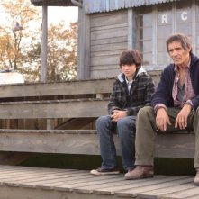 Gérard Lanvin e il piccolo Jérémie Duvall nel film Le fils à Jo