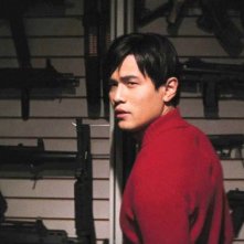 Jay Chou senza maschera in una scena del film The Green Hornet