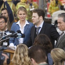 Seth Rogen e Cameron Diaz in una sequenza del film The Green Hornet