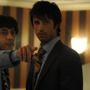 Filippo Timi e Kim Rossi Stuart in una scena del film Vallanzasca - Gli angeli del male