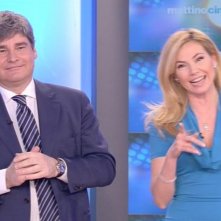 Federica Panicucci in onda su Canale 5 con un abito firmato da Giò Guerreri.