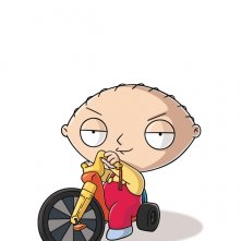 Un'immagine promo di Stewe sul triciclo per la stagione 7 de I Griffin