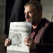 Christoph Waltz in una scena del film The Green Hornet