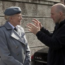 Vanessa Redgrave e Ralph Fiennes  sul set di Coriolanus