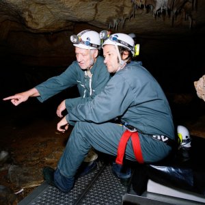 Werner Herzog e Peter Zeitlinger in una immagine di Cave of Forgotten Dreams