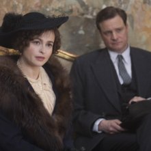 Helena Bonham Carter e Colin Firth nel film The King's Speech
