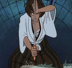Il samurai Goemon Ishikawa in una scena di Lupin III - La Pietra della Saggezza