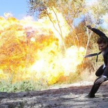 David Boreanaz in un momento dell'episodio The Bullet in the Brain di Bones