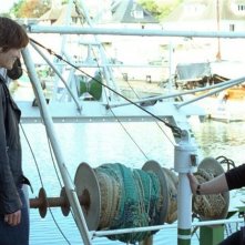 Grégory Gadebois e Clotilde Hesme in una scena del film Angele et Tony