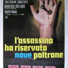 La locandina di L'assassino ha riservato nove poltrone