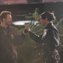 T.J. Thyne e Tamara Taylor nell'episodio The Doctor in the Photo di Bones