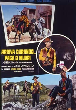 La locandina di Arriva Durango... paga o muori