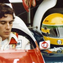 Ayrton Senna in un'immagine del biopic a lui dedicato, Senna