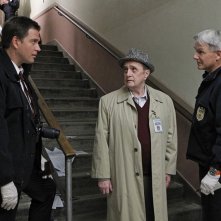 Mark Harmon, Bob Newhart, Michael Weatherly in un momento dell'episodio Recruited di NCIS