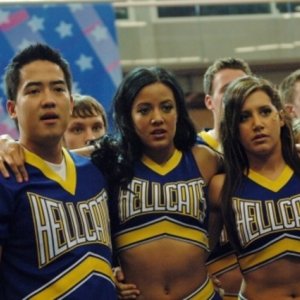 Jeremy Wong, Heather Hemmens ed Ashley Tisdale nell'episodio Papa, Oh Papa di Hellcats