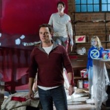 Kerr Smith, Kristoffer Polaha e Brittany Robertson nell'episodio Affair Remembered di Life UneXpected