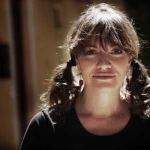 Paola Randi sul set del film Into Paradiso (2010)