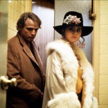 Maria Schneider e Marlon Brando in Ultimo tango a Parigi