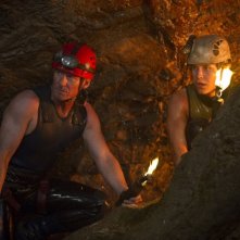 Richard Roxburgh e Rhys Wakefield in una sequenza del film Sanctum 3D