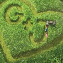 Un'immagine romantica del film Gnomeo & Juliet