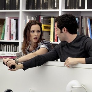 Leighton Meester e Penn Badgley al W Magazine nell'episodio Damien Darko di Gossip Girl