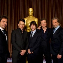 I Candidati All Oscar Per Il Migliore Attore Javier Bardem James Franco Jesse Eisenberg Colin Firth  192875