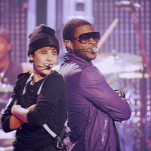 Justin Bieber con Usher in Justin Bieber: Never Say Never
