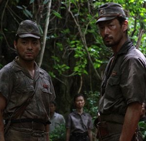 Yutaka Takenouchi in una sequenza del film Oba: The Last Samurai