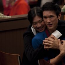 Harry Shum Jr. e Jenna Ushkowitz nell'episodio di Glee Stupide canzoni d'amore (Silly Love Songs)
