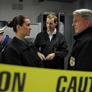 David McCallum, Cote de Pablo, Sean Murray e Mark Harmon in A Man Walks Into a Bar... di NCIS