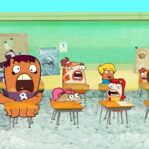 La classe di liceo in cui è ambientata la serie Fish Hooks - Vita da pesci