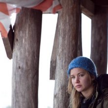 Jennifer Lawrence in una significativa immagine del film Winter's Bone