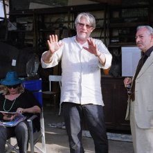 Leo Gullotta e Ricky Tognazzi sul set de Il padre e lo straniero
