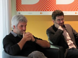 Il produttore Domenico Procacci, insieme al regista Joshua Marston presenta il dramma The Forgiveness of Blood alla Berlinale 2011