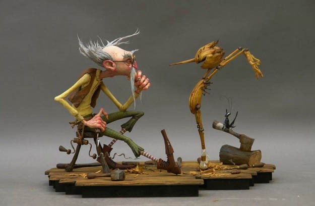 Mastro Geppetto E Il Suo Pinocchio Nella Pellicola Di Animazione Diretta Da Enzo D Alo 193680