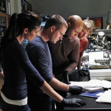 Daniela Ruah, Chris O'Donnell, LL Cool J e Eric Christian Olsen nell'episodio Empty Quiver di NCIS: Los Angeles