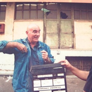 Sauro Roma sul set di Tommaso è andato via