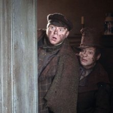 Andy Serkis e Simon Pegg in una immagine del film Burke and Hare